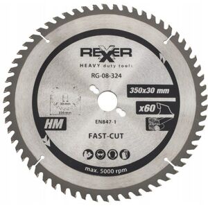 REXXER Piła Tarczowa Do Drewna 350X30 Mm 60 Zębów Hm REXXER Piła Tarczowa Do Drewna 350X30 Mm 60 Zębów Hm