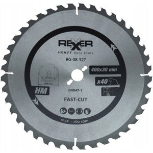 REXXER Piła Tarczowa Do Drewna 400X30 Mm 40 Zębów Hm REXXER Piła Tarczowa Do Drewna 400X30 Mm 40 Zębów Hm