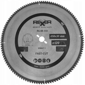 REXXER Piła Tarczowa Do Drewna 450X30 Mm 120 Zębów Hm REXXER Piła Tarczowa Do Drewna 450X30 Mm 120 Zębów Hm
