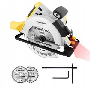 Piła tarczowa ENVENTOR 1200W 5800 obr./min 2 ostrza prowadnica laserowa Piła tarczowa ENVENTOR 1200W 5800 obr./min 2 ostrza prowadnica laserowa