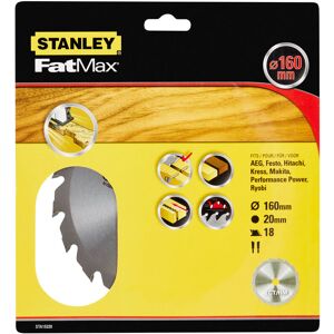 Stanley Tarcza tnąca - 160x20mm, 18 zębów, HM - Tarcza do piły tarczowej Stanley Tarcza tnąca - 160x20mm, 18 zębów, HM - Tarcza do piły tarczowej