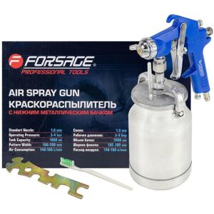 Forsage Pistolet Lakierniczy Natryskowy Dysza Zbiornik 1000ml DO MALOWANIA Forsage Pistolet Lakierniczy Natryskowy Dysza Zbiornik 1000ml DO MALOWANIA