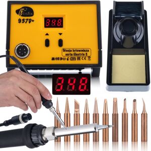 Inny producent Rosfix Stacja Lutownicza 937D+ 60W z Zestawem 10 Grotów Miedzianych – Precyzyjne Lutowanie 200–480°C ESD Safe Cyfrowy Wyświetlacz LED Inny producent Rosfix Stacja Lutownicza 937D+ 60W z Zestawem 10 Grotów Miedzianych – Precyzyjne Lutowanie 200–480°C ESD Safe Cyfrowy Wyświetlacz LED