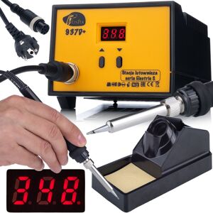 Inny producent Rosfix Stacja Lutownicza 937D+ – Wysoka Moc 60W Zakres Temperatury 200-480°C Zabezpieczenie ESD Safe, Cyfrowy Wyświetlacz Inny producent Rosfix Stacja Lutownicza 937D+ – Wysoka Moc 60W Zakres Temperatury 200-480°C Zabezpieczenie ESD Safe, Cyfrowy Wyświetlacz