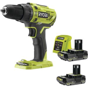 RYOBI Wiertarko-Wkrętarka z Funkcją Udaru + 2xAkumulator 2,0 Ah + Ładowarka RYOBI Wiertarko-Wkrętarka z Funkcją Udaru + 2xAkumulator 2,0 Ah + Ładowarka