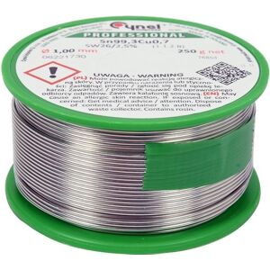 Cynel Spoiwo, Drut Lutowniczy Z Topnikiem 1,0Mm, 250G Cynel Spoiwo, Drut Lutowniczy Z Topnikiem 1,0Mm, 250G
