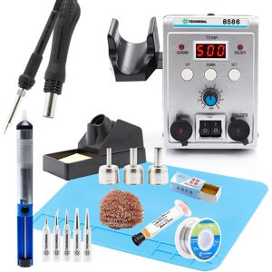 Techrebal STACJA 2W1 HOTAIR 8586 760W KOMPLET PACK Techrebal STACJA 2W1 HOTAIR 8586 760W KOMPLET PACK
