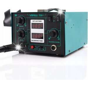 Inny producent STACJA LUTOWNICZA 2w1 HOT AIR LUTOWNICA KOLBOWA GROTOWA YIHUA 706+ 640W BGA Inny producent STACJA LUTOWNICZA 2w1 HOT AIR LUTOWNICA KOLBOWA GROTOWA YIHUA 706+ 640W BGA