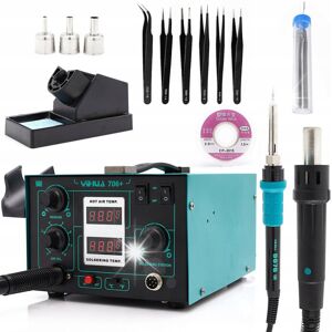 Inny producent STACJA LUTOWNICZA 2W1 HOT AIR YIHUA 706+ 640W ZESTAW AKCESORIÓW TECHREBAL Inny producent STACJA LUTOWNICZA 2W1 HOT AIR YIHUA 706+ 640W ZESTAW AKCESORIÓW TECHREBAL