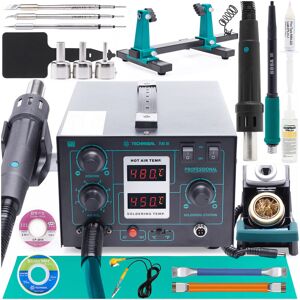 Stacja lutownicza 2w1 Techrebal 706 III + 3 Grotów + Uchwyt PCB + Akcesoria Stacja lutownicza 2w1 Techrebal 706 III + 3 Grotów + Uchwyt PCB + Akcesoria
