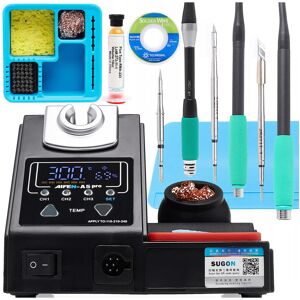 Techrebal Stacja lutownicza Aifen A5 Pro(C115) + 2 groty C115 + Plecionka + Cyna + Zestaw Topnik Techrebal Stacja lutownicza Aifen A5 Pro(C115) + 2 groty C115 + Plecionka + Cyna + Zestaw Topnik