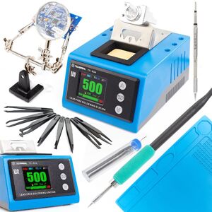 Stacja Lutownicza Grotowa Techrebal T21-BGA 180W Groty T245 Mata Cyna Trzecia Ręka 8 Pęset Akcesoria Stacja Lutownicza Grotowa Techrebal T21-BGA 180W Groty T245 Mata Cyna Trzecia Ręka 8 Pęset Akcesoria