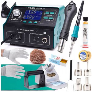 Techrebal STACJA LUTOWNICZA KOLBOWA 2W1 HOT-AIR 992D+ ZESTAW Techrebal STACJA LUTOWNICZA KOLBOWA 2W1 HOT-AIR 992D+ ZESTAW
