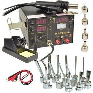 Stacja Lutownicza WEP 853DA 5w1 HotAir +Dysze18szt Stacja Lutownicza WEP 853DA 5w1 HotAir +Dysze18szt
