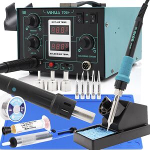 Techrebal Stacja lutownicza Yihua 706+ 2w1 Hot-Air + KIT-2022-1 Techrebal Stacja lutownicza Yihua 706+ 2w1 Hot-Air + KIT-2022-1