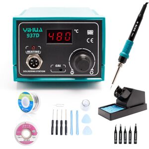 Techrebal Stacja Lutownicza Yihua 937D 60W Czarne Groty Cyna Techrebal Stacja Lutownicza Yihua 937D 60W Czarne Groty Cyna