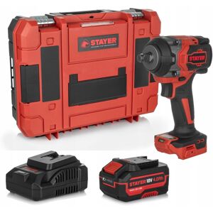 Stayer Klucz Udarowy Akumulatorowy Bezszczotkowy 18v 550nm 1'' 4ah +walizka Stayer Klucz Udarowy Akumulatorowy Bezszczotkowy 18v 550nm 1'' 4ah +walizka
