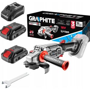 GRAPHITE SZLIFIERKA KĄTOWA 115 mm + 2xAKU 2 AH. + ŁADOWARKA GRAPHITE SZLIFIERKA KĄTOWA 115 mm + 2xAKU 2 AH. + ŁADOWARKA