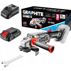 GRAPHITE SZLIFIERKA KĄTOWA 115 mm + AKU 2 AH. + ŁADOWARKA GRAPHITE SZLIFIERKA KĄTOWA 115 mm + AKU 2 AH. + ŁADOWARKA