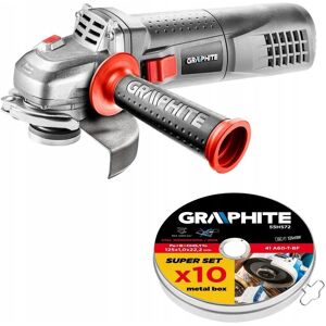 Szlifierka kątowa 900 W+ tarcza tnąca GRAPHITE Szlifierka kątowa 900 W+ tarcza tnąca GRAPHITE