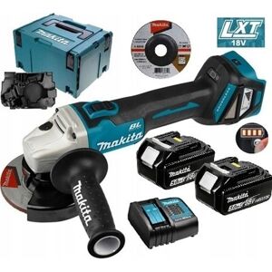 Makita SZLIFIERKA KĄTOWA AKUMULATOROWA 125mm LXT18V 2*5.0Ah ŁADOWARKA KUFER TARCZA Makita SZLIFIERKA KĄTOWA AKUMULATOROWA 125mm LXT18V 2*5.0Ah ŁADOWARKA KUFER TARCZA
