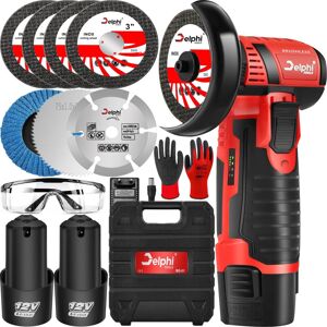 Delphi Szlifierka kątowa akumulatorowa bezszczotkowa mini Delphi Szlifierka kątowa akumulatorowa bezszczotkowa mini