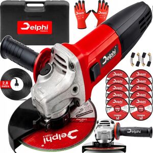 Delphi tools SZLIFIERKA KĄTOWA MOCNA GUMÓWKA KĄTÓWKA DIAX 125mm Z REGULACJĄ + 10 TARCZ Delphi tools SZLIFIERKA KĄTOWA MOCNA GUMÓWKA KĄTÓWKA DIAX 125mm Z REGULACJĄ + 10 TARCZ