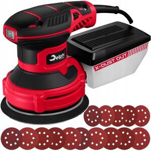 Delphi tools SZLIFIERKA MIMOŚRODOWA OSCYLACYJNA ELEKTRYCZNA DO DREWNA Z REGULACJĄ 125 mm Delphi tools SZLIFIERKA MIMOŚRODOWA OSCYLACYJNA ELEKTRYCZNA DO DREWNA Z REGULACJĄ 125 mm