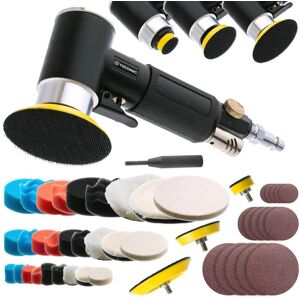 TC Technic Szlifierka Polerka Pneumatyczna Gąbki Futra Filce 25mm 50mm 75mm KPL 48szt TC Technic Szlifierka Polerka Pneumatyczna Gąbki Futra Filce 25mm 50mm 75mm KPL 48szt