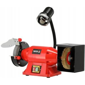 YATO Szlifierka Stołowa Dwutarczowa Do Ostrzenia 520w 150x32mm Podwójna Lampka YATO Szlifierka Stołowa Dwutarczowa Do Ostrzenia 520w 150x32mm Podwójna Lampka