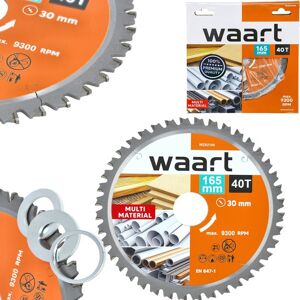WAART Tarcza pilarska 165x30mm 40T piła widiowa do drewna desek MDF WAART Tarcza pilarska 165x30mm 40T piła widiowa do drewna desek MDF