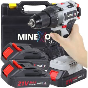 MINEXO Wiertarka Udarowa Wkrętarka Akumulatorowa 0-600Obr 21V Led 25 Biegów + 2Aku MINEXO Wiertarka Udarowa Wkrętarka Akumulatorowa 0-600Obr 21V Led 25 Biegów + 2Aku
