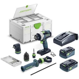 Wiertarko-wkrętarka 18V QUADRIVE TDC 18/4 5.0/4.0 I-Set + 2 akumulatory 4Ah / 5Ah + ładowarka + Systainer SYS3 box - FESTOOL - 577612 Wiertarko-wkrętarka 18V QUADRIVE TDC 18/4 5.0/4.0 I-Set + 2 akumulatory 4Ah / 5Ah + ładowarka + Systainer SYS3 box - FESTOOL - 577612