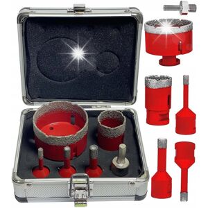 Inny producent WIERTŁA DIAMENTOWE OTWORNICE DO GRESU 6-68MM ZESTAW OTWORNIC W WALIZCE Inny producent WIERTŁA DIAMENTOWE OTWORNICE DO GRESU 6-68MM ZESTAW OTWORNIC W WALIZCE