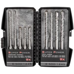 EPM PROFESSIONAL Wiertła do betonu SDS+ 9 szt SUPER POWER EPM EPM PROFESSIONAL Wiertła do betonu SDS+ 9 szt SUPER POWER EPM