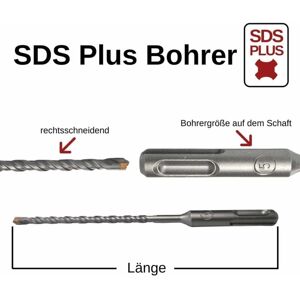 Klasebo Wiertło udarowe SDS Plus 10mm, 600mm, 4-ostrzowe, do betonu i żelbetu Klasebo Wiertło udarowe SDS Plus 10mm, 600mm, 4-ostrzowe, do betonu i żelbetu