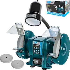 XTline Szlifierka Stołowa Wolnoobrotowa z Lampką Dwutarczowa 150/150 mm 300W XTline Szlifierka Stołowa Wolnoobrotowa z Lampką Dwutarczowa 150/150 mm 300W