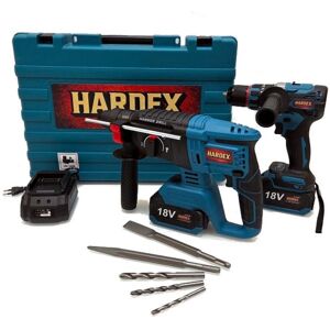 inna (Inny) Zestaw 2w1 HARDEX – Wiertarka udarowa 13mm Brushless + Młotowiertarka 26mm 2 x aku 4,0 Ah inna (Inny) Zestaw 2w1 HARDEX – Wiertarka udarowa 13mm Brushless + Młotowiertarka 26mm 2 x aku 4,0 Ah