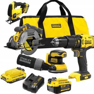 Zestaw elektronarzędzi 4-narzędzia 18V Stanley Fatmax V20 SFMCK412MDS Zestaw elektronarzędzi 4-narzędzia 18V Stanley Fatmax V20 SFMCK412MDS