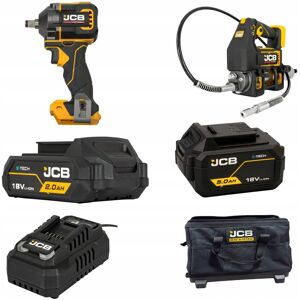 Zestaw Elektronarzędzi JCB: Klucz Udarowy 620 Nm + Smarownica PGG-VS Zestaw Elektronarzędzi JCB: Klucz Udarowy 620 Nm + Smarownica PGG-VS