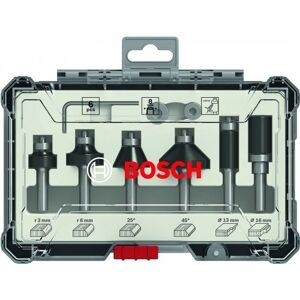 Bosch Zestaw Frezów 6 Szt. Trim&Edging; Uchwyt 8Mm Bosch Zestaw Frezów 6 Szt. Trim&Edging; Uchwyt 8Mm