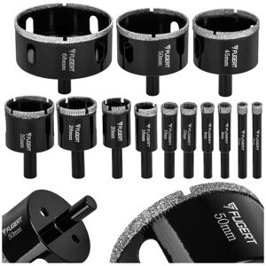 Zestaw otwornic diamentowych na uchwyt wiertarski 6-68 mm Fugert FUG-0126 Zestaw otwornic diamentowych na uchwyt wiertarski 6-68 mm Fugert FUG-0126