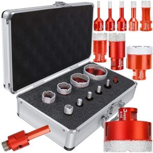 Zestaw otwornic do gresu w metalowej walizce Delphi 9 koronek + adapter do wiertarki M14 Zestaw otwornic do gresu w metalowej walizce Delphi 9 koronek + adapter do wiertarki M14