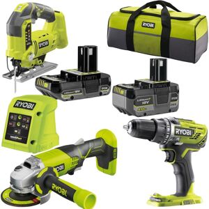 Zestaw RYOBI Combo 3 Urządzenia Akumulatorowe + 2xAku + Ładowarka + Torba Zestaw RYOBI Combo 3 Urządzenia Akumulatorowe + 2xAku + Ładowarka + Torba