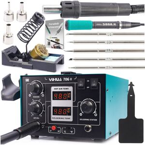 Techrebal Zestaw Stacja 706 II + 4 Groty T12 + Uchwyt Silikon Techrebal Zestaw Stacja 706 II + 4 Groty T12 + Uchwyt Silikon