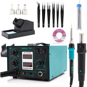 Zestaw Stacja Lutownicza Spawarka Do Plastiku Yihua 706+ Cyna Plecionka 6 Precyzyjnych Pęset ESD Techrebal Zestaw Stacja Lutownicza Spawarka Do Plastiku Yihua 706+ Cyna Plecionka 6 Precyzyjnych Pęset ESD Techrebal