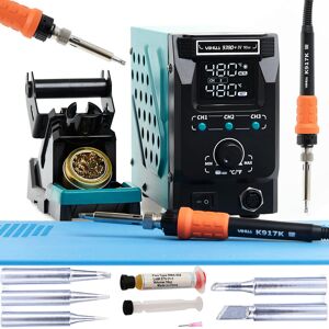Techrebal Zestaw Stacja Lutownicza Yihua 939D+-IV 90W + groty + zestaw topnik Techrebal Zestaw Stacja Lutownicza Yihua 939D+-IV 90W + groty + zestaw topnik