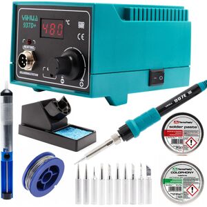 Techrebal Zestaw Stacja Yihua 937D+ + kalafonia + pasta + cyna + odsysacz + 10 grotów Techrebal Zestaw Stacja Yihua 937D+ + kalafonia + pasta + cyna + odsysacz + 10 grotów