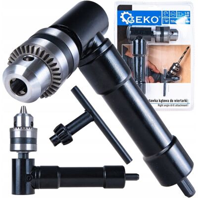 ADAPTER KĄTOWY PRZYSTAWKA DO WIERTARKI 1-10 MM 90° 8MM 155X98MM G00554 GEKO ADAPTER KĄTOWY PRZYSTAWKA DO WIERTARKI 1-10 MM 90° 8MM 155X98MM G00554 GEKO
