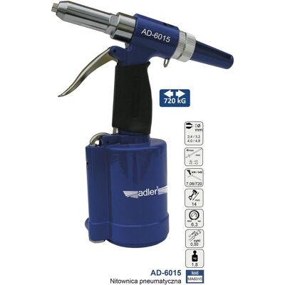 Adler Model AD-6015 - Pneumatyczny Nityfikator Adler Model AD-6015 - Pneumatyczny Nityfikator